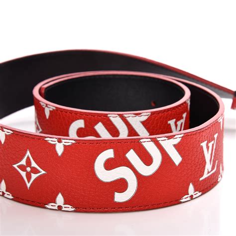 louis vuitton x supreme belt red|lv supreme sunglasses.